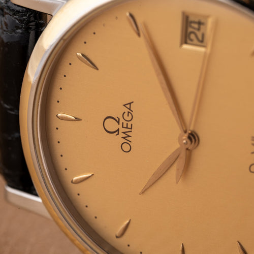 Montre Omega De Ville - Montre quartz en acier et plaqué or 58 Facettes TOT-01793