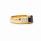 53 Vintage ring i gult guld, safir og diamanter 58 Facettes 1.0002147/1