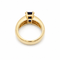 53 Vintage ring i gult guld, safir og diamanter 58 Facettes 1.0002147/1