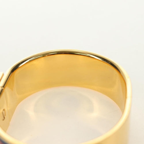 Hermès Zatrzask - metalowa bransoletka bangle z nadrukowaną emalią 58 Facettes q8b78hsd8k