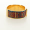 Hermès Zatrzask - metalowa bransoletka bangle z nadrukowaną emalią 58 Facettes q8b78hsd8k