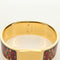Hermès Zatrzask - metalowa bransoletka bangle z nadrukowaną emalią 58 Facettes q8b78hsd8k