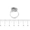 Bague 53 Bague triangulaire - Diamants en or blanc 18 ct 58 Facettes 30674