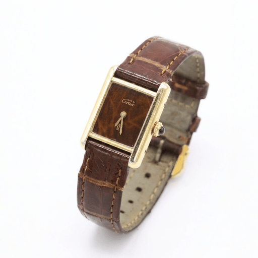 Cartier Tank Must - Watch in silver-gilt 58 Facettes MON-3108-001