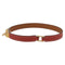 Bracelet Hermès Rivale Double Tour - Bracelet en cuir rouge 58 Facettes s7ivtb4e40