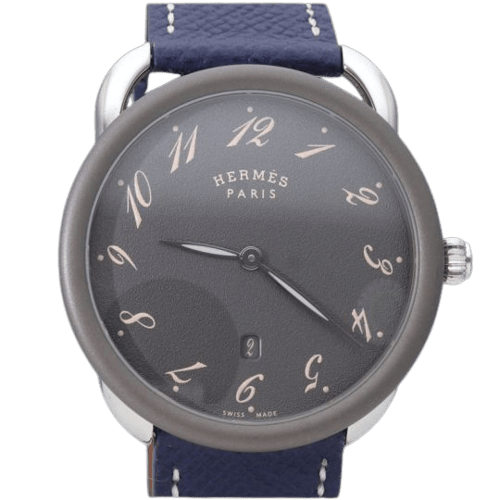Hermès Arceau - Montre en acier 58 Facettes MT47929