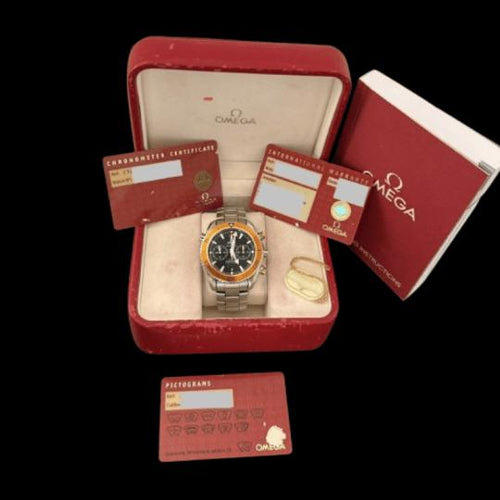 Montre Omega Seamaster - Montre Planet Ocean Co-Axial en acier 58 Facettes MT47747