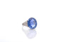 Bague 54 Bague en platine avec saphir de Ceylan 18,49 ct et diamants 58 Facettes 23318 / 23216