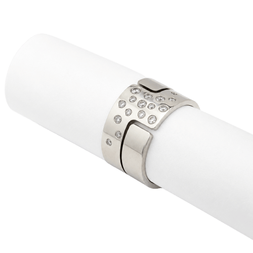 Bague 51 Dinh Van Seventies - Bague en or blanc et diamants 58 Facettes 37781
