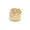 Bague 53 Bague serpent en or jaune 18 carats 58 Facettes 37628