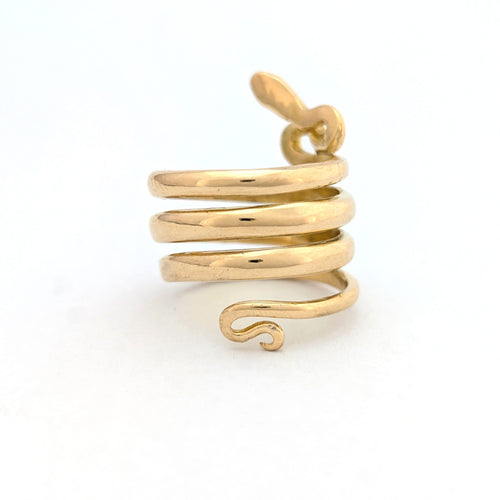 Bague 53 Bague serpent en or jaune 18 carats 58 Facettes 37628