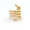 Bague 53 Bague serpent en or jaune 18 carats 58 Facettes 37628