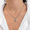 Pendentif Chopard Happy Diamonds - Pendentif carré en or blanc et diamant 58 Facettes 36803