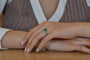 Bague 53 Bague émeraude 2,16 ct et diamants en platine 58 Facettes 27219-27364B