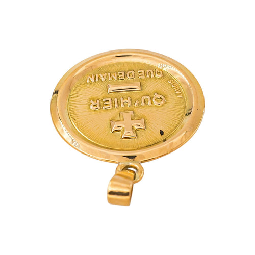 Pendentif Augis - Pendentif médaille d'amour en or jaune 58 Facettes 5749855CN