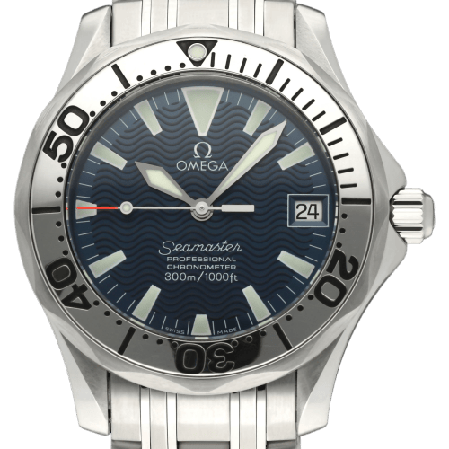 Montre Omega Seamaster - Montre 2554.80.00 Jacques Mayol en acier 58 Facettes OMG/SEA/403
