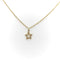 Necklace Star pendant necklace in 18-carat gold and rose-cut diamonds 58 Facettes