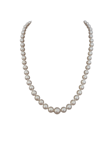 Collier Akoya - Collier en or blanc, perles et diamants 58 Facettes 928
