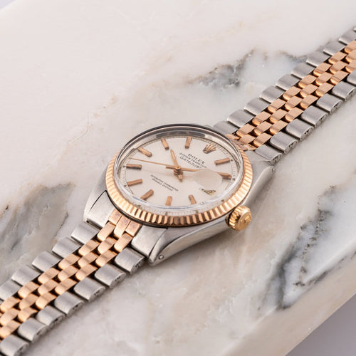 Montre Rolex Datejust 36 - Montre acier et or rose réf. 1601 58 Facettes TOT-11816