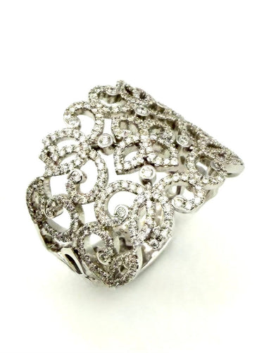 Bague 55 Messika Eden - Bague en or blanc 18K et diamants 58 Facettes MESSIKA BG