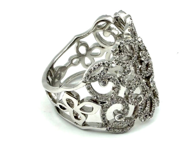 Bague 55 Messika Eden - Bague en or blanc 18K et diamants 58 Facettes MESSIKA BG