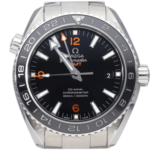 Montre Omega Seamaster Planet Ocean GMT - Montre en acier 58 Facettes MT47745