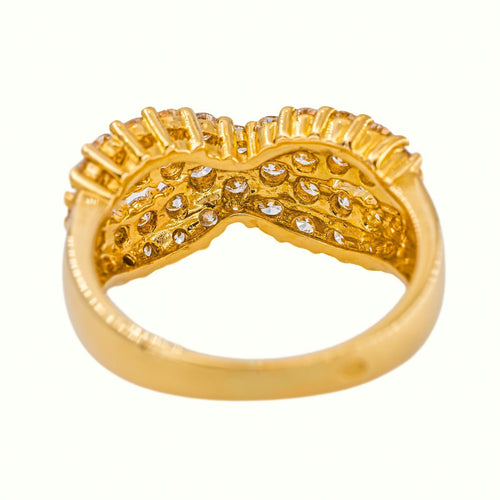 Bague 53 Bague en or jaune et diamants 58 Facettes 5707094CN