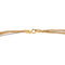 Collier Collier maille tressée en or jaune, rose et blanc 58 Facettes 5729958CN