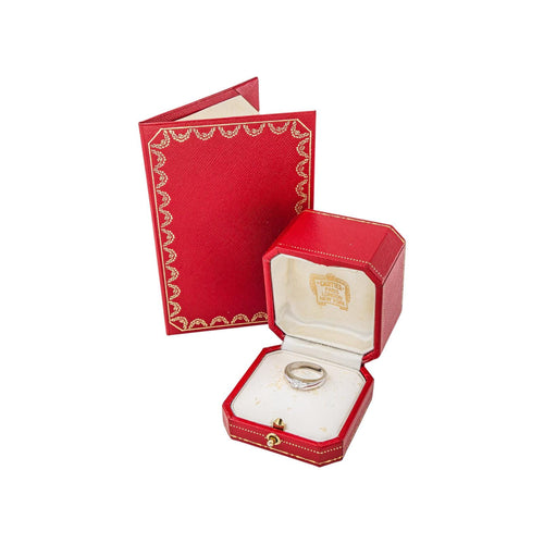 Bague 51 Cartier Tank - Bague en or blanc et diamant 58 Facettes 5747872RV