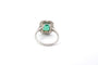 Bague 53 Bague émeraude et diamants en platine et or jaune 18 carats 58 Facettes 25238 25164