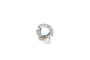 Bague 52 Bague aigue-marine et diamants en platine 58 Facettes 24749