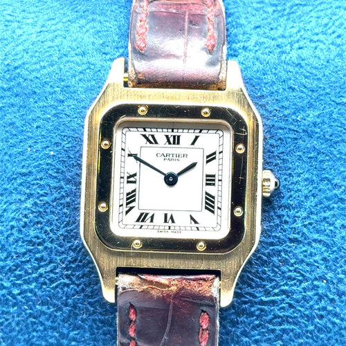 Cartier Santos-Dumont - Montre en or jaune 18 carats 58 Facettes Cartier santos