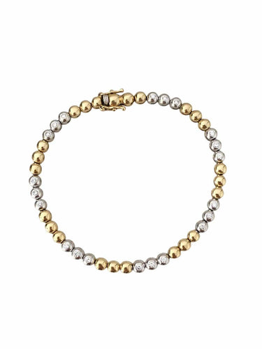 Bracelet Bracelet en or jaune et or blanc 18K et diamants 58 Facettes 280
