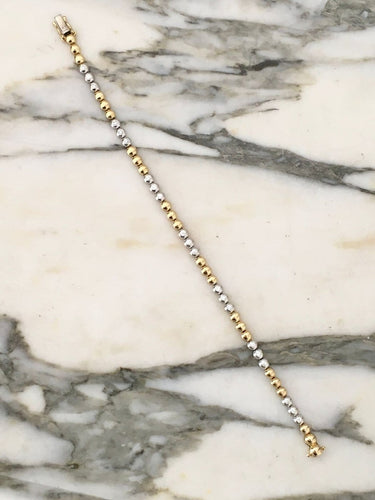 Bracelet Bracelet en or jaune et or blanc 18K et diamants 58 Facettes 280