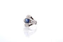 Bague 52 Bague Art déco saphir de Ceylan et diamants en platine 58 Facettes 25373