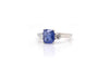 Bague 53 Bague saphir de Ceylan et diamants en platine 58 Facettes 24456 / 24745