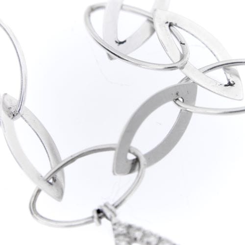 Collier Collier en or blanc 18 ct à diamants taille brillant 58 Facettes 8119