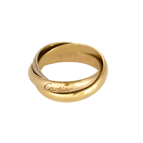 Bague 56 Cartier Trinity - Alliance classique en trois ors 58 Facettes B260432