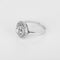 Bague 54 Bague en platine et or blanc avec diamants 58 Facettes B260411