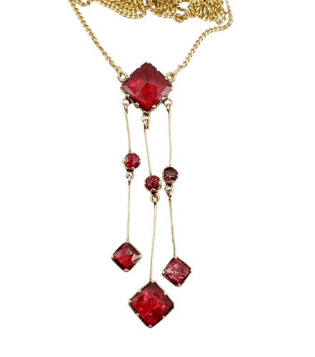 Victorien - Collier en or 18K et grenats 58 Facettes A07712