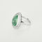 Bague 55 Bague en or blanc, émeraude de Colombie et diamants 58 Facettes GUIA022