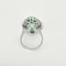 Bague 55 Bague en or blanc, émeraude de Colombie et diamants 58 Facettes GUIA022