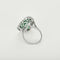Bague 55 Bague en or blanc, émeraude de Colombie et diamants 58 Facettes GUIA022