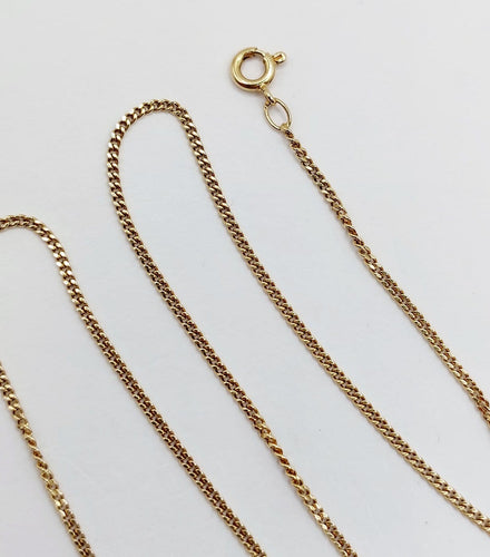 Collier Chaîne vintage - Collier en or 18k, maille gourmette 58 Facettes A07733