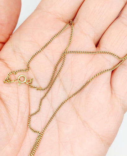 Collier Chaîne vintage - Collier en or 18k, maille gourmette 58 Facettes A07733