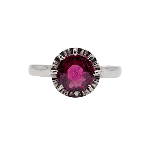 Bague 49.5 Bague solitaire Art déco en platine et améthyste 58 Facettes A07736