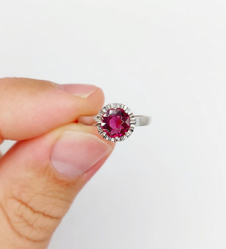 Bague 49.5 Bague solitaire Art déco en platine et améthyste 58 Facettes A07736