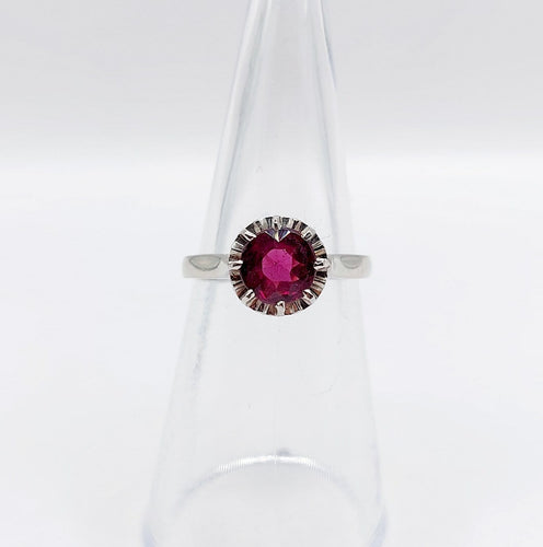 Bague 49.5 Bague solitaire Art déco en platine et améthyste 58 Facettes A07736