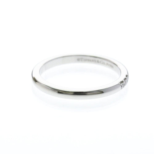 Bague 50 Tiffany & Co. Forever - Alliance en platine 950 avec diamants 58 Facettes he4j61j0ri