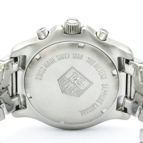 Montre TAG Heuer Link - Montre chronographe quartz acier diamants et nacre 58 Facettes ix7763o4ph